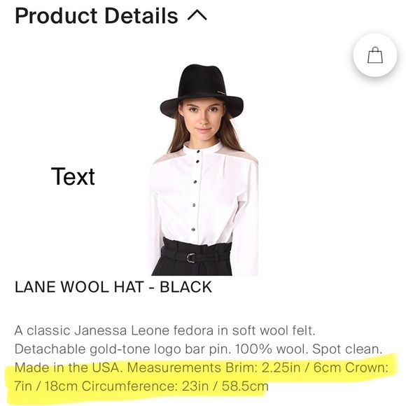 NWT Janessa Leoné Lane Pin Fedora Wool Hat size S - Picture 3 of 6